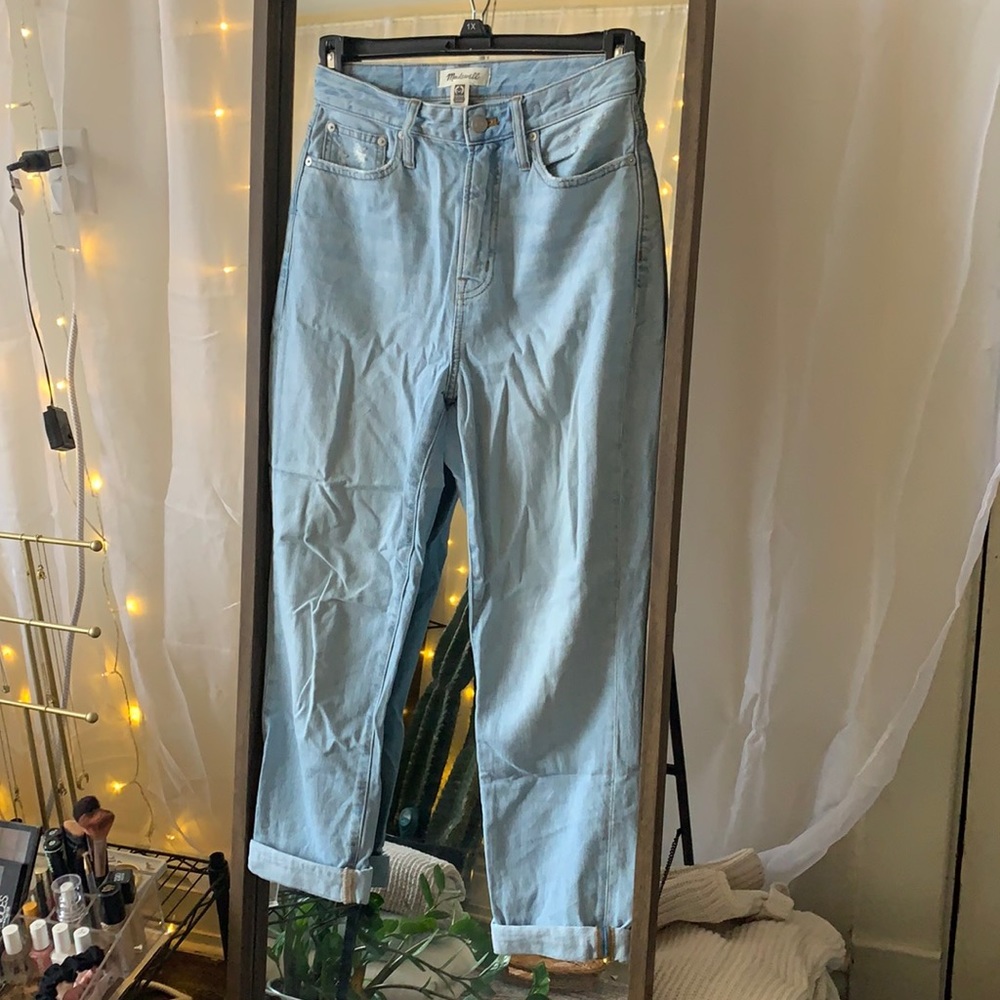 size 25 madewell curvy perfect vintage jeans in fitzgerald
